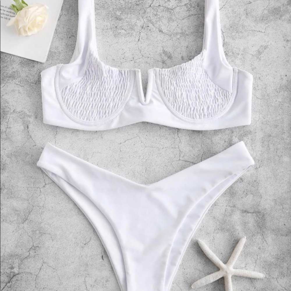 NEW size 4 white bathing suit